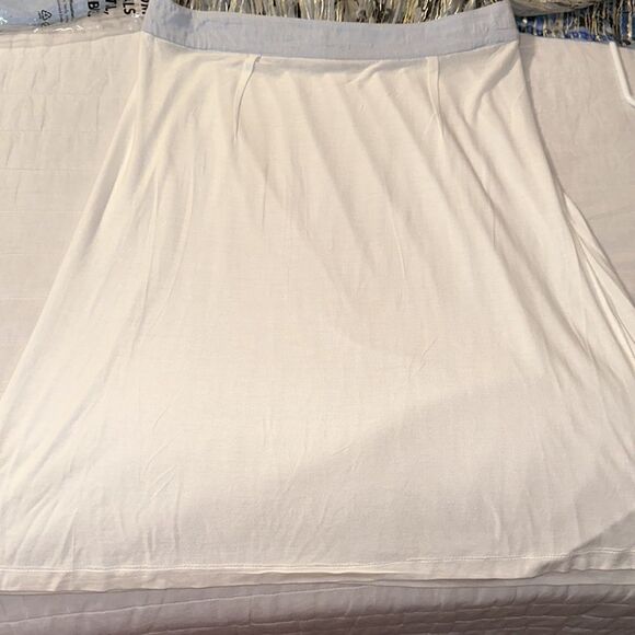 Anthropologie M Light Blue Gold Gray Black Metallic Sheer Chiffon Maxi Skirt - Picture 13 of 14